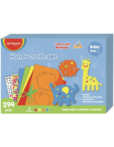 Accesorii creatie - cartoane de decupat, Baby Line, 294 piese, Keyroad, KR972357
