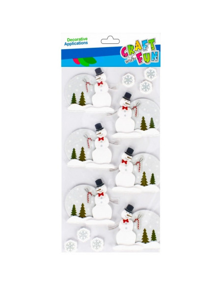 Abtibilduri - Oameni de zapada, 3D, set 6 buc, Craft with Fun, 501769