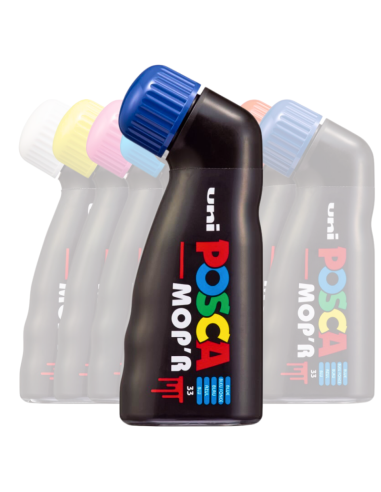 Marker UNI Posca Mop'r PCM22, varf rotund buretat, 3.0-19.0mm