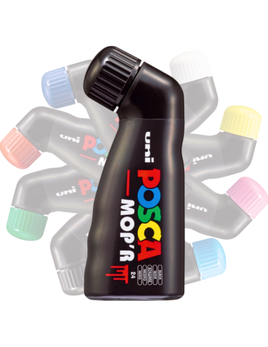 Marker UNI Posca Mop'r PCM22, varf rotund buretat, 3.0-19.0mm