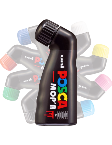 Marker UNI Posca Mop'r PCM22, varf rotund buretat, 3.0-19.0mm