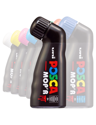 Marker UNI Posca Mop'r PCM22, varf rotund buretat, 3.0-19.0mm