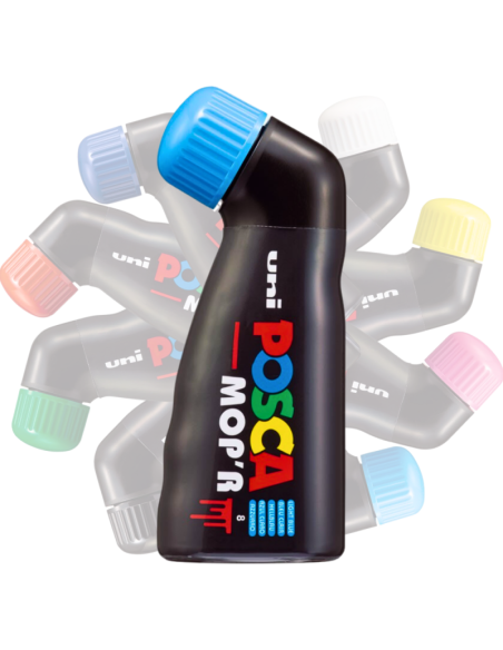 Marker UNI Posca Mop'r PCM22, varf rotund buretat, 3.0-19.0mm