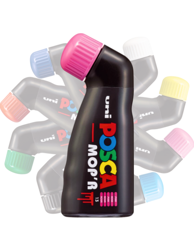 Marker UNI Posca Mop'r PCM22, varf rotund buretat, 3.0-19.0mm