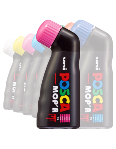 Marker UNI Posca Mop'r PCM22, varf rotund buretat, 3.0-19.0mm