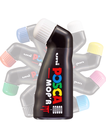 Marker UNI Posca Mop'r PCM22, varf rotund buretat, 3.0-19.0mm