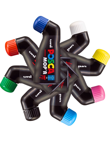 Marker UNI Posca Mop'r PCM22, varf rotund buretat, 3.0-19.0mm