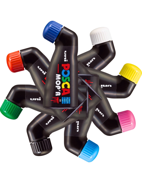 Marker UNI Posca Mop'r PCM22, varf rotund buretat, 3.0-19.0mm