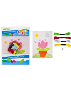 Accesorii creatie - floare, kit creativ sfoara, Craft with Fun, 445961