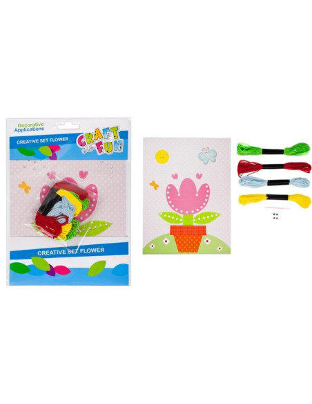 Accesorii creatie - floare, kit creativ sfoara, Craft with Fun, 445961