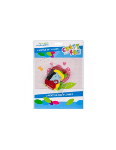 Accesorii creatie - floare, kit creativ sfoara, Craft with Fun, 445961 2