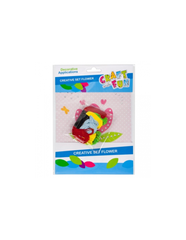 Accesorii creatie - floare, kit creativ sfoara, Craft with Fun, 445961