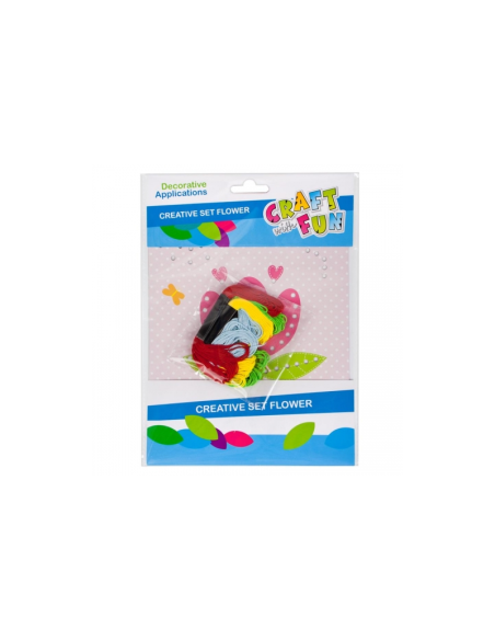 Accesorii creatie - floare, kit creativ sfoara, Craft with Fun, 445961