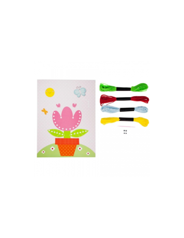 Accesorii creatie - floare, kit creativ sfoara, Craft with Fun, 445961
