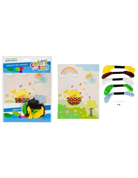 Accesorii creatie - pui, kit creativ sfoara, Craft with Fun, 445963