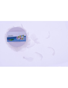 Accesorii creatie - pene, pe sarma, rola, 16x16x7 cm, Craft with Fun, 463672
