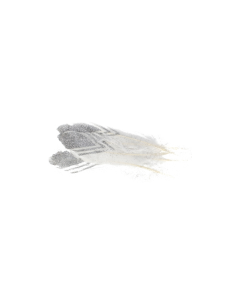 Accesorii creatie - pene, alb, 18-20cm, cu sclipici argintiu, set 6 buc, Craft with Fun, 463665 2