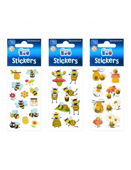 Abtibilduri - albinute, set 8 buc, Sticker Boo, 483492