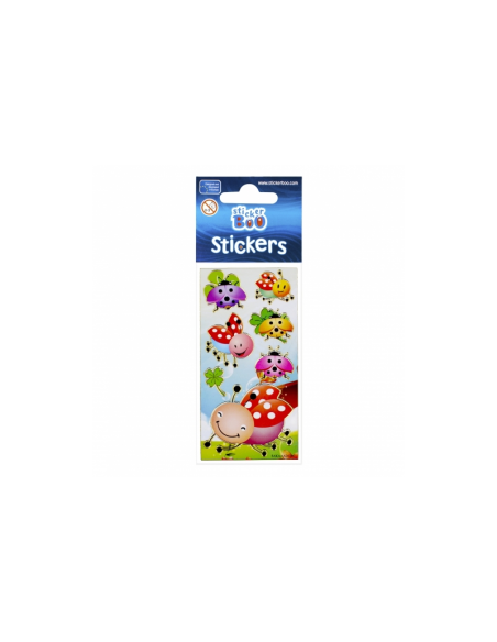 Abtibilduri - buburuze, set 7-8 buc, Sticker Boo, 101531