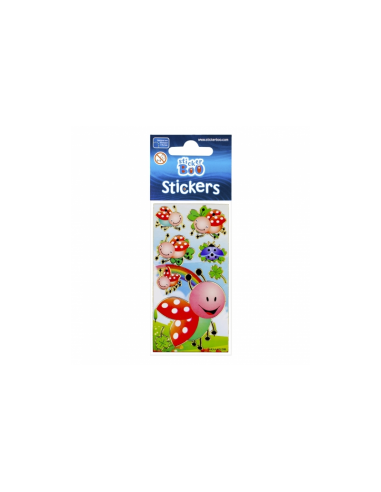 Abtibilduri - buburuze, set 7-8 buc, Sticker Boo, 101531