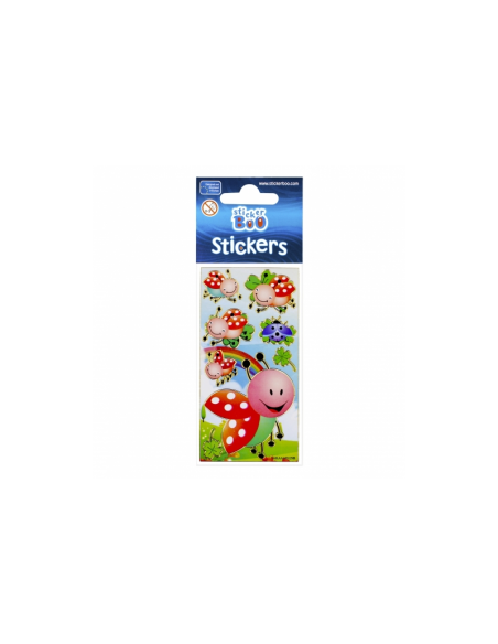 Abtibilduri - buburuze, set 7-8 buc, Sticker Boo, 101531