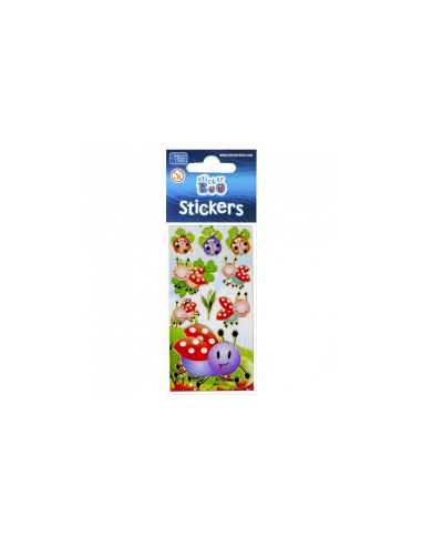 Abtibilduri - buburuze, set 7-8 buc, Sticker Boo, 101531
