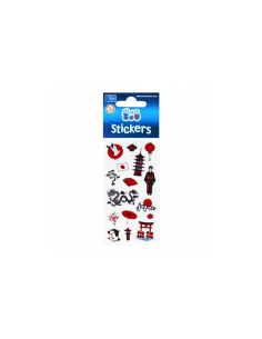 Abtibilduri - Calatorii USA, Japonia, Mexic, set 16-19 buc, Sticker Boo, 489560 2