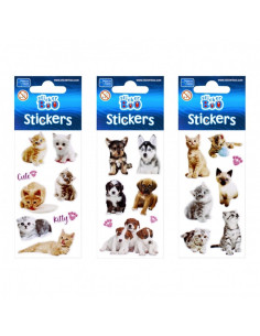 Abtibilduri - catei, pisici, set 7-8 buc, Sticker Boo, 476945