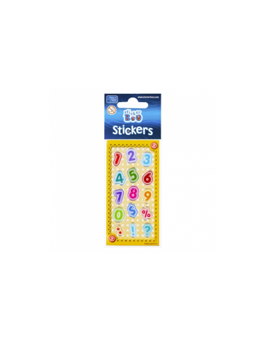 Abtibilduri - cifre, set 15-18 buc, Sticker Boo, 382530