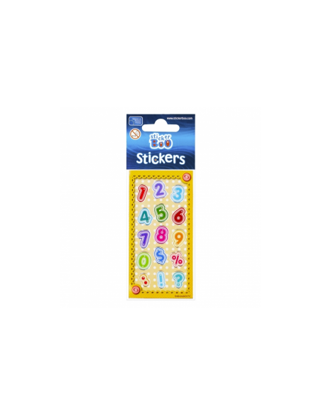 Abtibilduri - cifre, set 15-18 buc, Sticker Boo, 382530