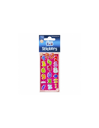 Abtibilduri - cifre, set 15-18 buc, Sticker Boo, 382530