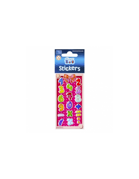 Abtibilduri - cifre, set 15-18 buc, Sticker Boo, 382530