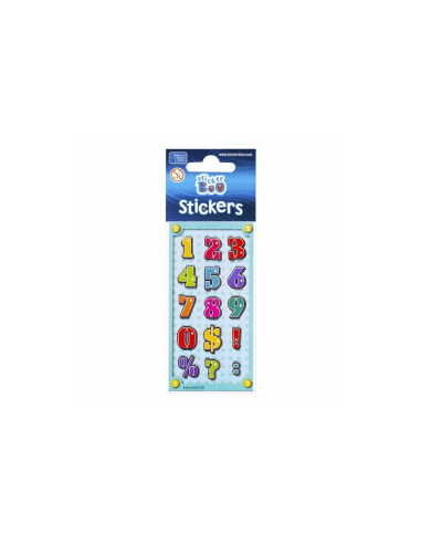 Abtibilduri - cifre, set 15-18 buc, Sticker Boo, 382530