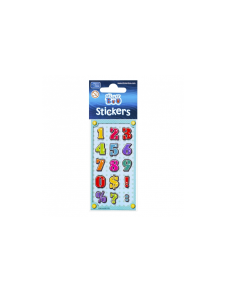 Abtibilduri - cifre, set 15-18 buc, Sticker Boo, 382530