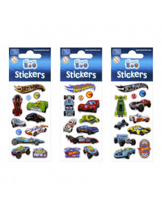 Abtibilduri - Hot Wheels, set 12 buc, Sticker Boo, 262434