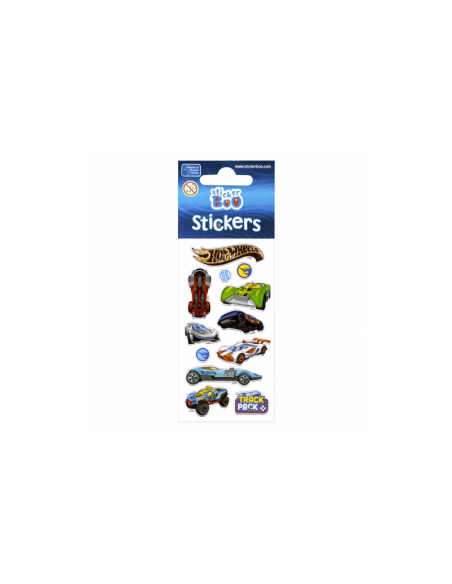 Abtibilduri - Hot Wheels, set 12 buc, Sticker Boo, 262434