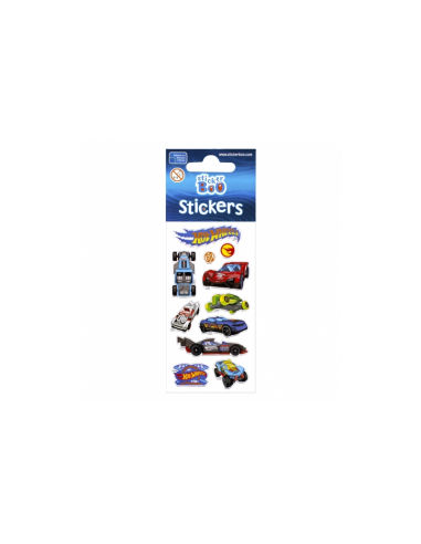 Abtibilduri - Hot Wheels, set 12 buc, Sticker Boo, 262434