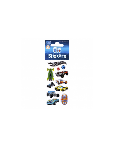 Abtibilduri - Hot Wheels, set 12 buc, Sticker Boo, 262434