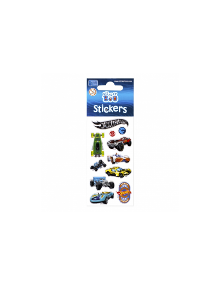 Abtibilduri - Hot Wheels, set 12 buc, Sticker Boo, 262434