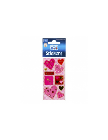Abtibilduri - inimi / love, set 11-13 buc, 7x18 cm, Sticker Boo, 225030