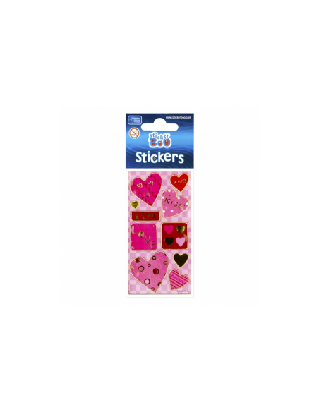 Abtibilduri - inimi / love, set 11-13 buc, 7x18 cm, Sticker Boo, 225030