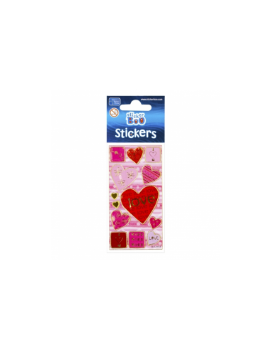 Abtibilduri - inimi / love, set 11-13 buc, 7x18 cm, Sticker Boo, 225030