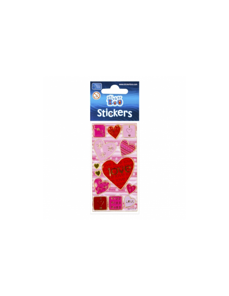 Abtibilduri - inimi / love, set 11-13 buc, 7x18 cm, Sticker Boo, 225030