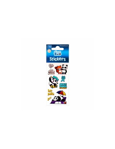 Abtibilduri - lenes, lama, panda, set 9-10 buc, 7x18 cm, Sticker Boo, 471544 2