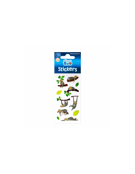 Abtibilduri - lenes, lama, panda, set 9-10 buc, 7x18 cm, Sticker Boo, 471544