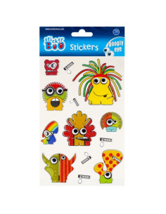 Abtibilduri - monstruleti, set 13 buc, Sticker Boo, 493717