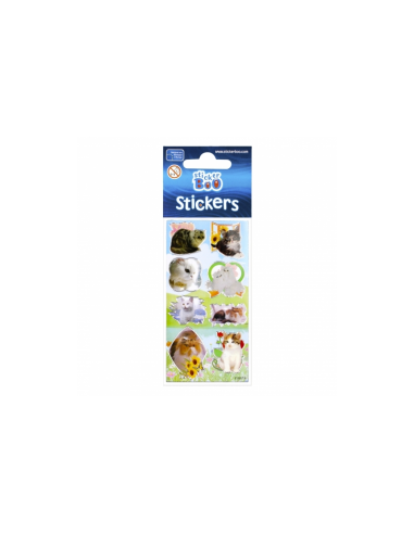 Abtibilduri - pisici, set 7-8 buc, 18x7 cm, Sticker Boo, 237280