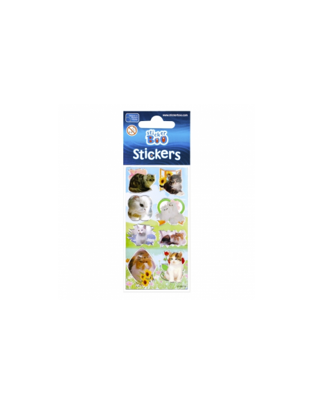 Abtibilduri - pisici, set 7-8 buc, 18x7 cm, Sticker Boo, 237280