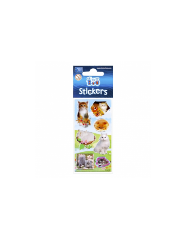 Abtibilduri - pisici, set 7-8 buc, 18x7 cm, Sticker Boo, 237280