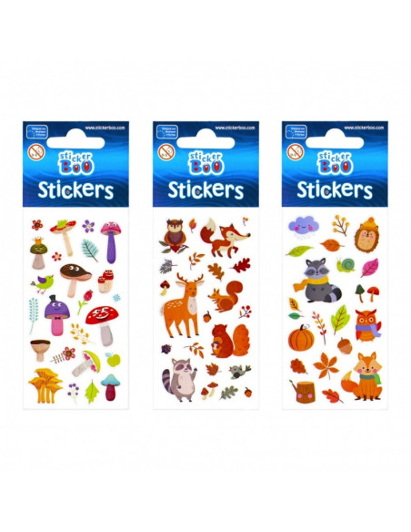 Abtibilduri - toamna, set 20-24 buc, Sticker Boo, 483493
